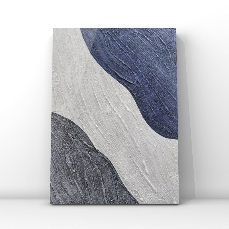 Navy Blue and White, Minimalist Painting Australia, Hand-painted Canvas,artworks of surrealism,artzolo pichwai,ash abstracts 2022,asia contemporary art show,asia pacific triennial