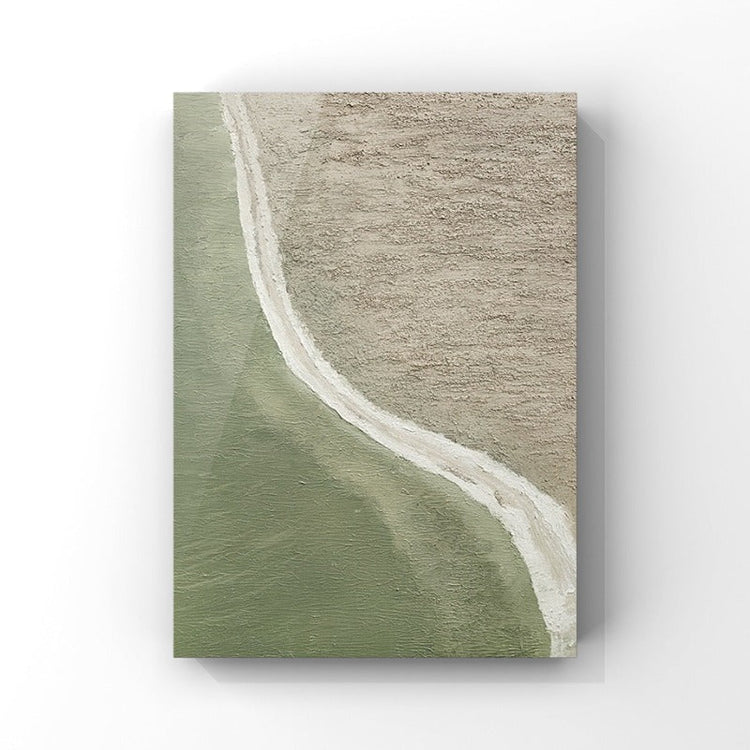 Green Wave, Minimalist Painting Australia, Hand-painted Canvas,attractive pencil drawing,aua abstract,auction my art,auction your art,audrey hepworth,auerbach art
