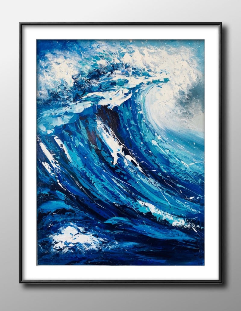 The Waves, Landscape Painting Australia, Hand-painted Canvas,best abstract paintings 2020,best abstract paintings in the world,best abstract paintings of all time,best abstract photographers