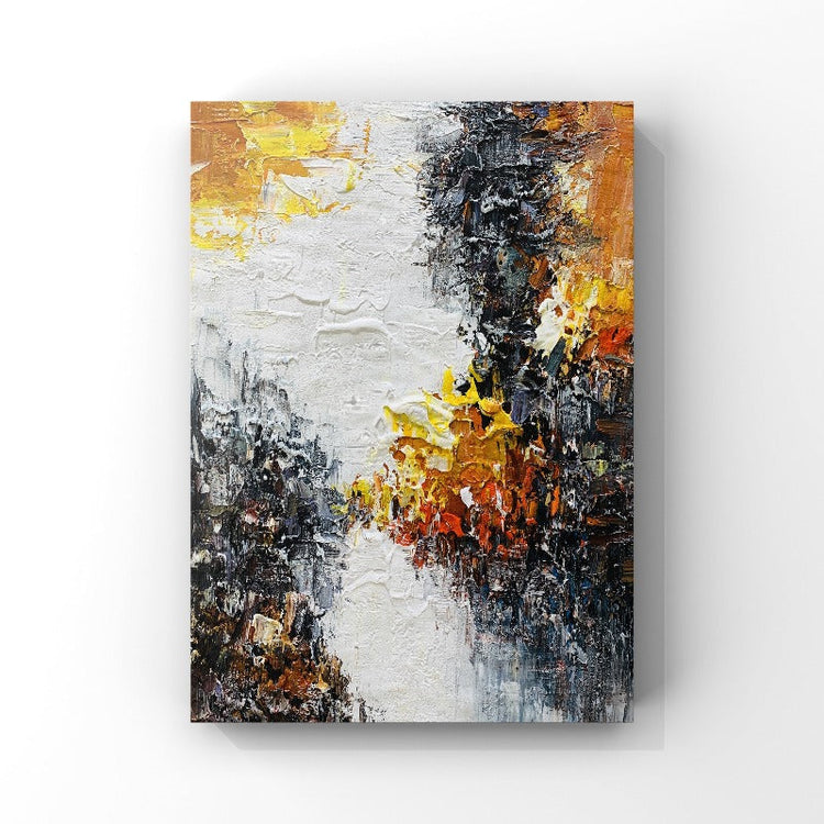 The Canyon, Abstract Painting Australia, Hand-painted Canvas,black white and grey canvas art,black white and pink wall art,black white and red canvas wall art,black white and silver canvas art,black white gold abstract painting,black white gray abstract art,black white grey abstract painting