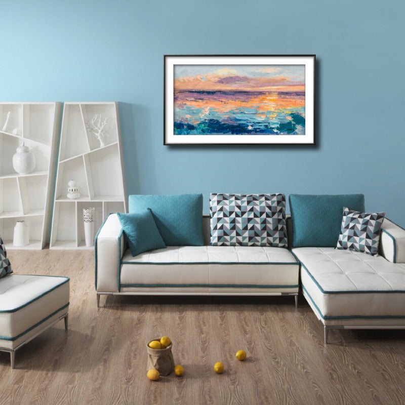 Warm Sunset, Impressionism Painting Australia, Hand-painted Canvas