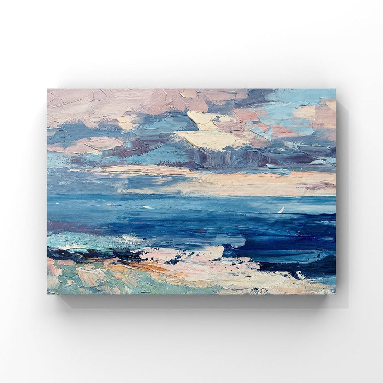 Over the Ocean, Impressionism Painting Australia, Hand-painted Canvas