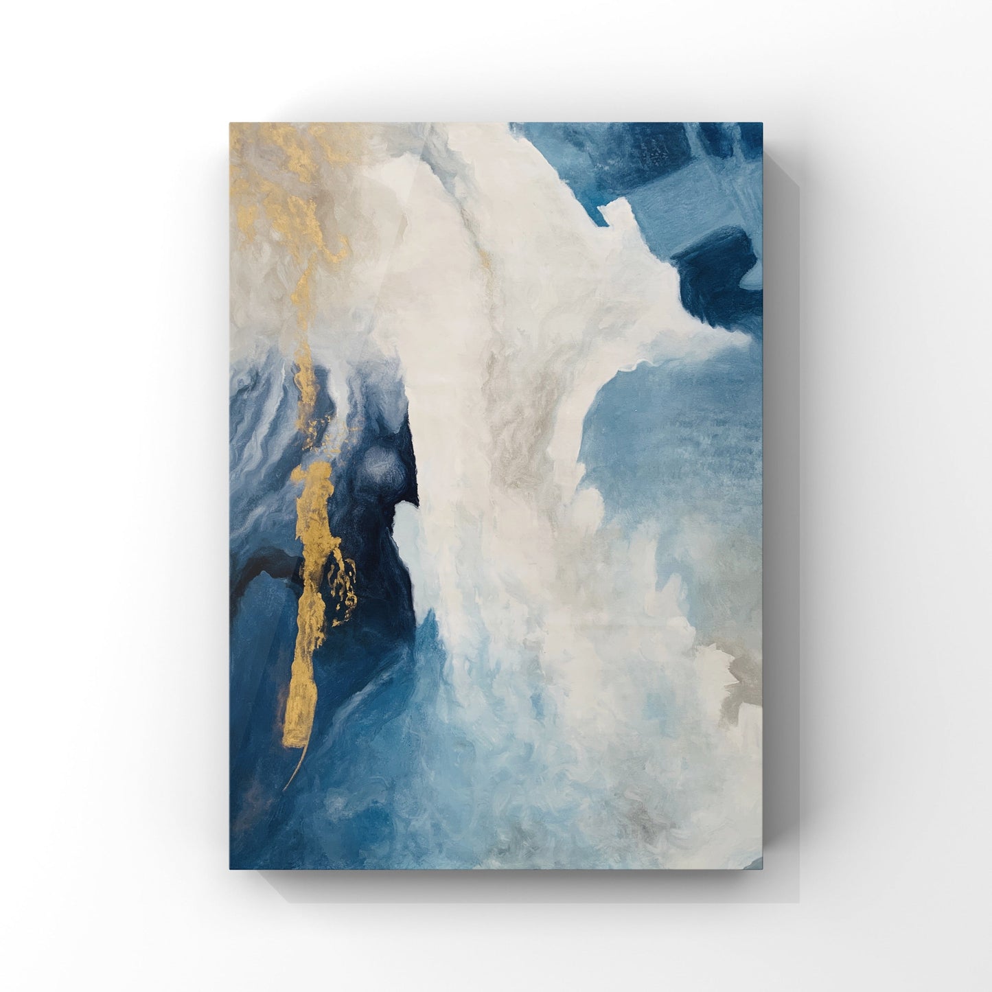 MARBLE PAINTING, CLOUD, HAND-PAINTED CANVAS