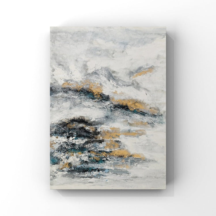 The Mounting Top, Abstract Painting Australia, Hand-painted Canvas,blue and white abstract painting,blue impressionist painting,blue painting abstract,blue painting canvas,blue paintings,blue yellow abstract painting,boakye artist,bob ross colours,bob ross seascape,body drawing