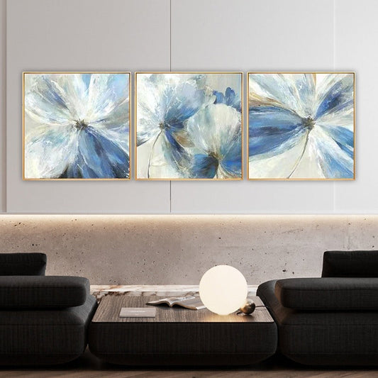 Set of 3, Impressionism Flower Painting Australia, Hand-painted Canvas,art prints artists,art prints contemporary,art prints for sale by artist,art prints to sell,art related websites