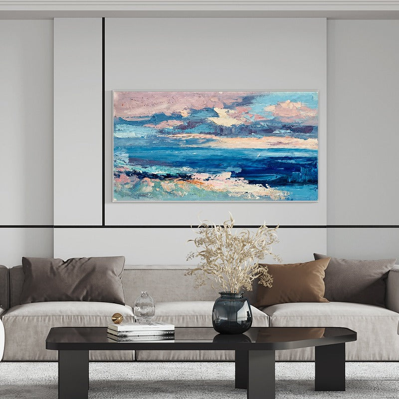 Over the Ocean, Impressionism Painting Australia, Hand-painted Canvas