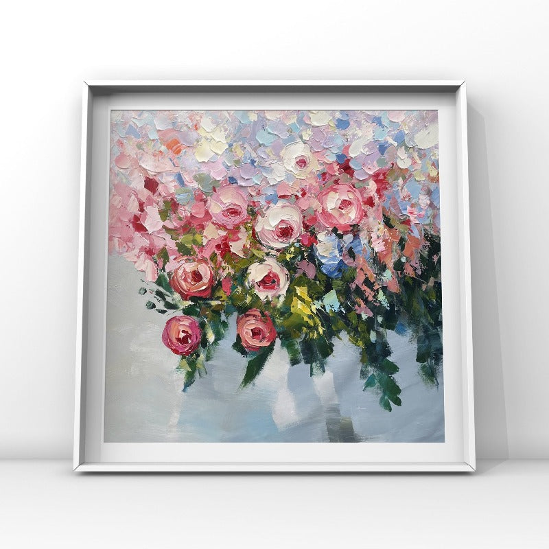 Hand Painted Canvas Picture offers - Flower