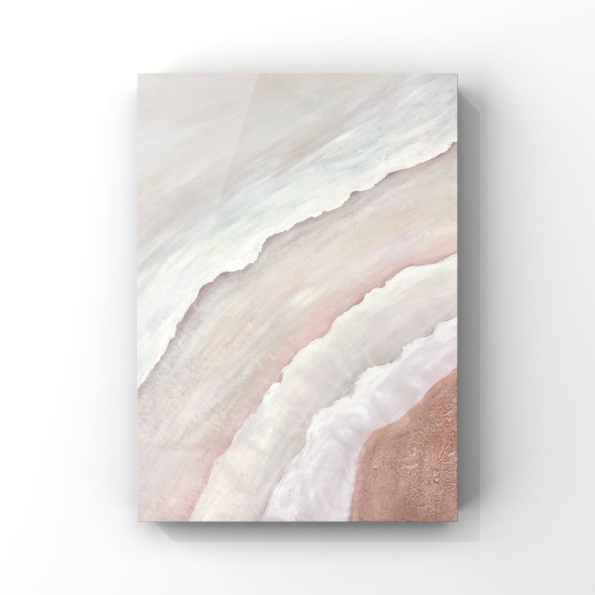 Pink Lake, Minimalist Painting Australia, Hand-painted Canvas,artist wall art,,artist wall decor,artist wall painting,artist watercolor drawing,artist william turner