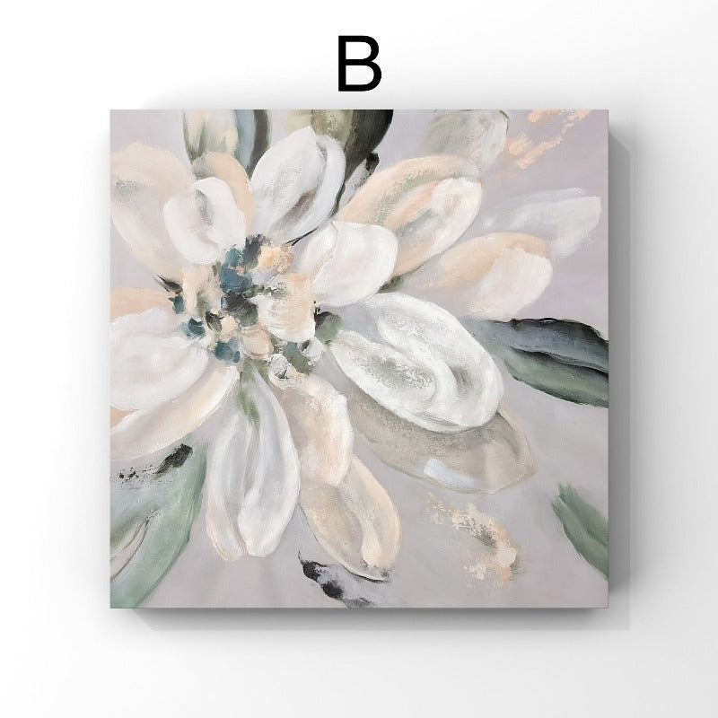 Set of 2, White Flower Painting Australia, Hand-painted Canvas,artist canvas painting"black and white hand painting"artist cape town,artist ceramic,,artist contemporary,artist contemporary art