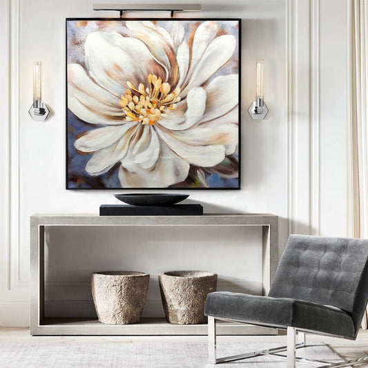White Posy, Flower Painting Australia, Hand-painted Canvas,belgard retaining wall,bell flower,bells of ireland,benicci acrylic paint set,benicci brushes,best abstract art,best abstract art paintings,art gallery china,art gallery consignment near me,art gallery di bali,art gallery di indonesia