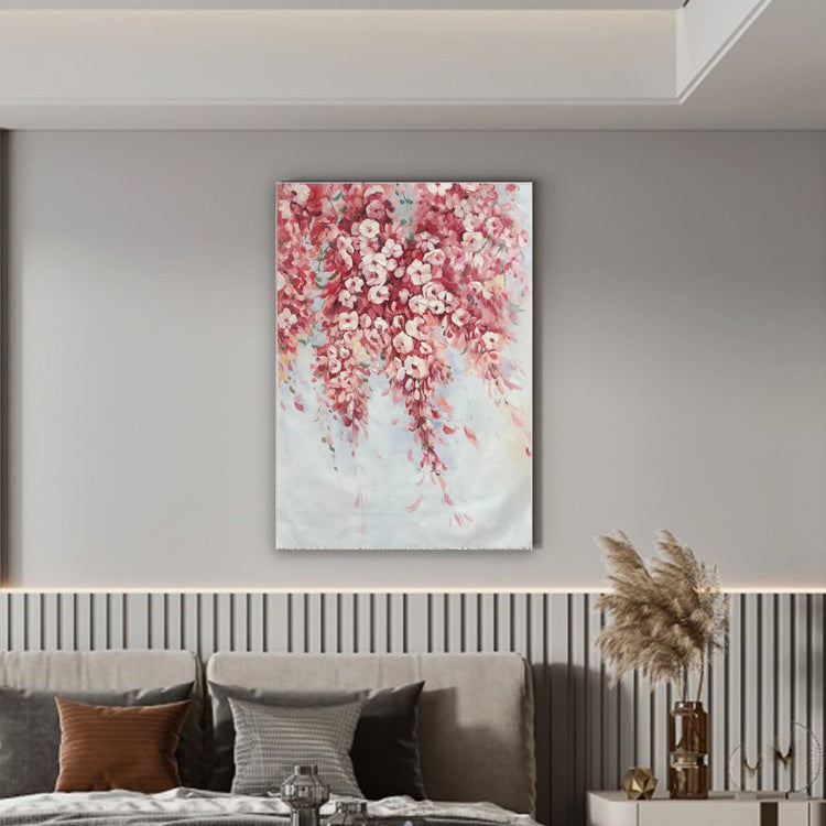 Pink Flower Painting Australia, Hand-painted Canvas,artistic documentary,artistic minimalism,artistic photographers,artists abstract,artists as curators
