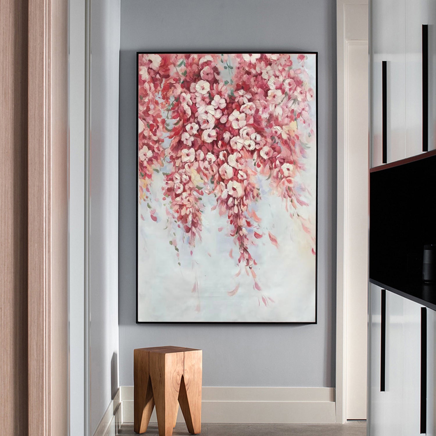 Pink Flower Painting Australia, Hand-painted Canvas,artistic documentary,artistic minimalism,artistic photographers,artists abstract,artists as curators