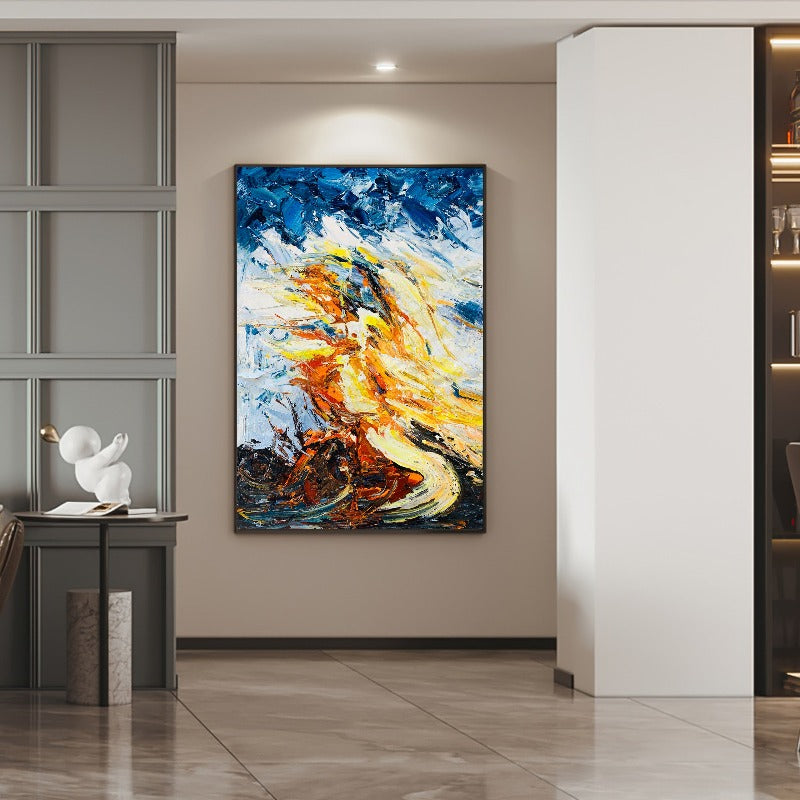 Peak Side, Impasto-abstract Painting Australia, Hand-painted Canvas,black color wall art,black colour wall art,black frame abstract art,black frame art wall,black frame wall art,black framed abstract art,black gold and grey abstract painting,black gold and silver wall art,black gold and white painting