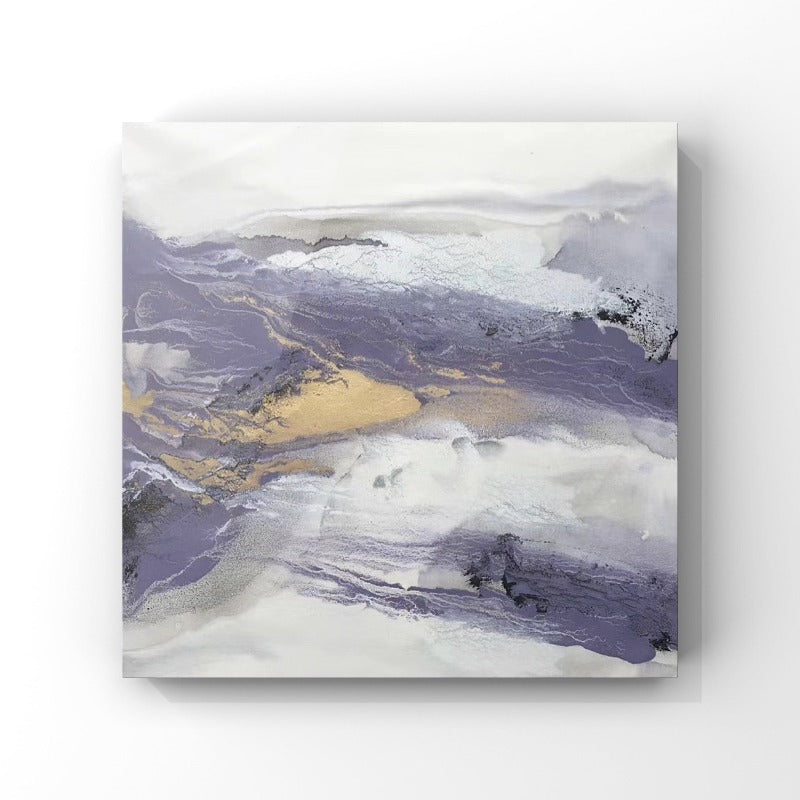 Purple and Gold Marble Painting Australia, Hand-painted Canvas,artist residency california,artist residency europe,artist residency france,,artist residency germany,artist residency list