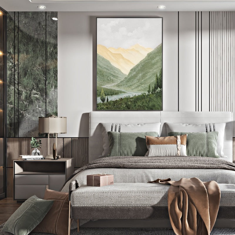 In the Distance, Landscape Painting Australia, Hand-painted Canvas